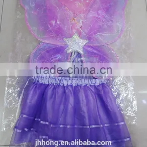 Purple Costume Butterfly Wings Set for Kids thumbnail-1