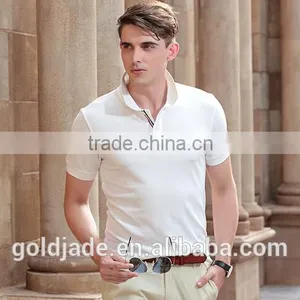 2016 New Design Turndown Collar Anti-UV Quick Dry Shirt Plain Color Man Polo T-shirt thumbnail-2