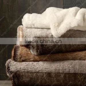 Rabbit,baby,micro,sheep,mink,sherpa,good Quality2013Fake Fur Blanket/CUSHION thumbnail-5
