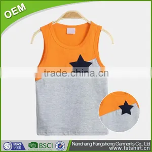 95% Cotton ,5% Spandex Children Gym Wear Fitness Tank Top thumbnail-2