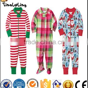 Infant New Baby Rompers Children Footed Striped Jumpsuits Infant Christmas Bodysuits thumbnail-5