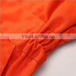 Juqian China Quality Professional Workwear Uniform Manufcturer Orange Black Breathable Mens Overall Uniform thumbnail-6