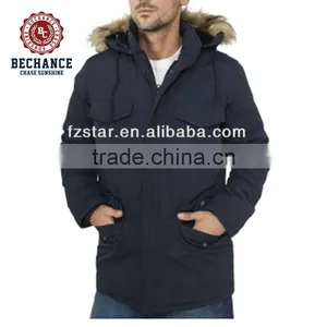 LZ220 Wholesale OEM/ODM Service Men Casual Long Padded Parka thumbnail-2