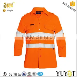 FR 238GSM PLUS TAPED HI VIS VENTED LONG SLEEVES SHIRT thumbnail-1