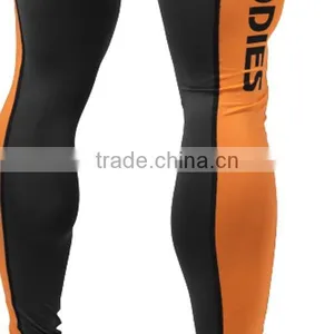 With Contrast Side Panels Mens Compression Wear Functional Tights thumbnail-5