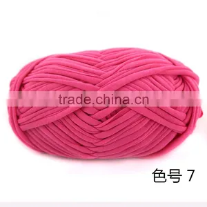 Hot Sell Chinese 100% Polyester Fancy Yarn for Hand Knitting Bag and Hat thumbnail-1