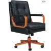 High Back Leather Swivel Executive Office Chair thumbnail-1