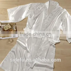 Fancy Texture Wholesale Hotel Satin Silk Bathrobe thumbnail-4
