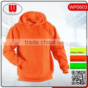 Hi Vis Orange Pull Over Sweatshirt Printed Custom Pullover Printed Fashion thumbnail-1