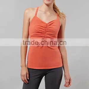 Wholesale Nylon Spandex Yoga Stringer Vest Sexy Tank Top Women Fitness thumbnail-1