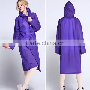 Women Long EVA Raincoat Fashion Raincoat thumbnail-4