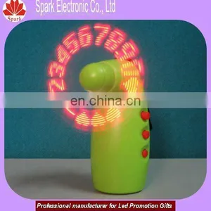 Plastic Led Programmable Flashing Numbers Fan,good for Promotion thumbnail-1