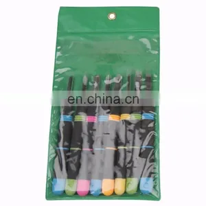 8pcs Assorted Plastic Handle Carving Knives Set thumbnail-6