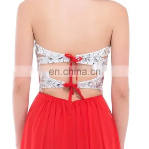 2015 Grace Karin Stocks Sleeveless Beads Sexy Backless Chiffon Prom Dress Pink CL3424-2# thumbnail-6