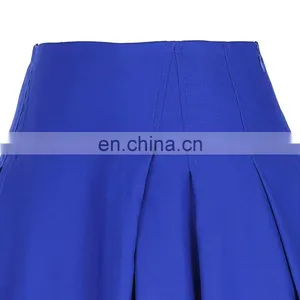 Grace Karin Women's High Stretchy Vintage Retro Blue A-Line Short Skirt CL010451-3 thumbnail-4