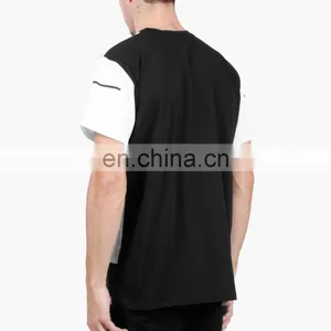 Mens Sublimation Printing T-shirts Short Sleeve Dri Fit t Shirts Dri Fit Sports t Shirt thumbnail-4