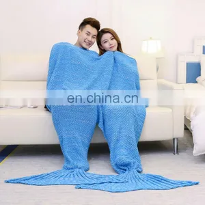 Wholesale Blanket Double Mermaid Tail Blanket thumbnail-2
