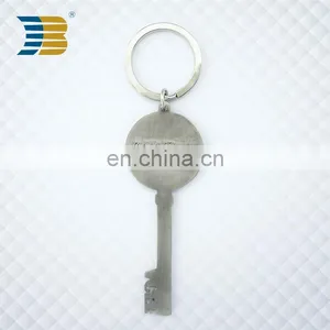 Creative Antique Key Shape Custom Metal Bottle Opener Keychain thumbnail-3