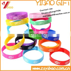 Custom Camouflage Silicone Wristband Grow in Dark thumbnail-1