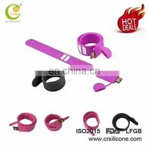 Newest Usb Flash Drive Silicon Wristband For Leisure Occasion thumbnail-1