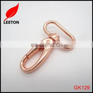 Factory Supply Shiny Rose Gold Swivel Snap Hook for Handbag thumbnail-1