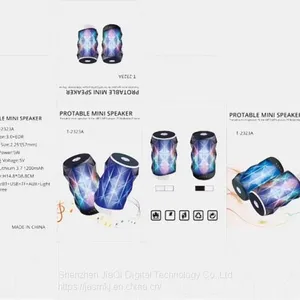 Hot Style T232323a Colorful Wireless Bluetooth Speaker Toonee LED Light Low Tone Cannon Plug Card Mobile Phone Mini Spea thumbnail-4