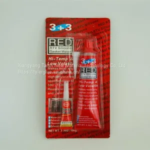 Taisn 596 Red Color Hi-temp RTV Silicone Sealant Gasket Maker 85g thumbnail-4