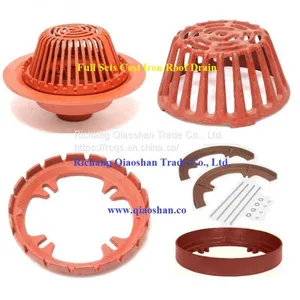 3000 Series Cast Iron Roof Drain With 4 Inch No-Hub Outlet for Roof Drainage thumbnail-4
