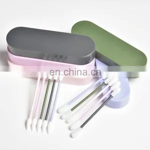 New Product Ideas 2019 Amazon Hot Sale Reusable Silicone Cotton Swabs Sticks Silicone Swab Ear Cleaning Bud Stick thumbnail-2