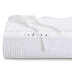 Luxury Super Soft Organic 100% Cotton Summer Lightweight Breathable Bedding Blanket For Adult thumbnail-7