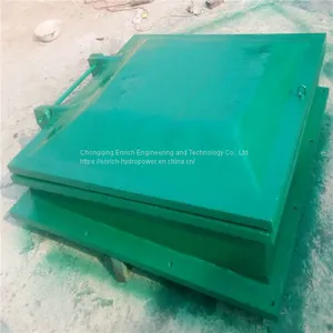 Fiber Glass Flap Electric Cast Casting FRP Penstock Sluice Gate Valve Water Gate Pipe Gate Use in River Course thumbnail-3