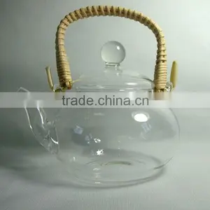Clear Glass Teapot/coffee Pot With Filter and Handle, 600ml thumbnail-1