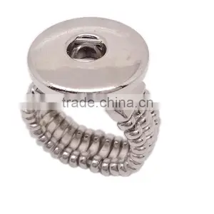 Fashion Alloy Finger Ring Snap Button Jewelry thumbnail-3