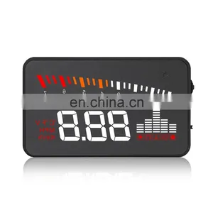 X5 3.5 Inch Car HUD OBD2 Head Up Display Overspeed Warning System Windshield Auto Electronic Alarm Projector thumbnail-1
