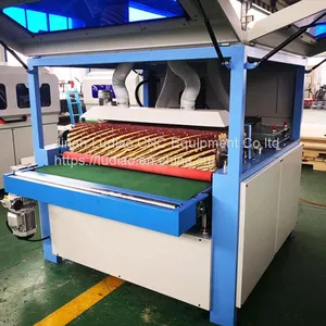 Solid Wood Plywood Wood Brush Polish Sanding Machine for Cabinet Door 1300mm Width Wood Sanding Brush Machine thumbnail-5