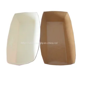 Wholesale Disposable Hot Dog Food Paper Boat Tray Paper Lunch Trays thumbnail-1
