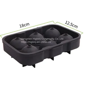 2022 Amazon Hot Selling Ball Shape Household Silicone Freezer Trays Silicone Ice Cube Mold Seals In Freshness With Lid thumbnail-4