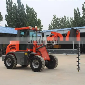 1000kg Mini Compact Farm Mini Wheel Loader Agricultural Shovel Bucket 4WD With CE thumbnail-4