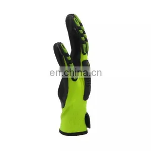 Sandy Nitrile Coated Palm Touchscreen Impact Resistant Working Mechanical Gloves thumbnail-3
