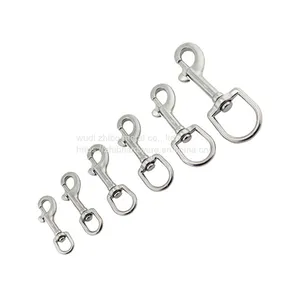 Marine Hardware 304/316 Stainless Steel Oval Swivel Snap Hook thumbnail-1