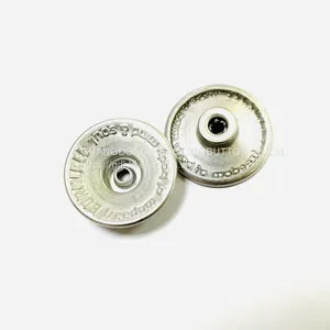 2023 Customized Wholesale Plating Brass Cowboy Button Jeans Buttons for Jeans Clothing thumbnail-1