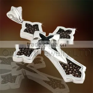 925 Sliver Pendant Cross Pendant for Men thumbnail-1