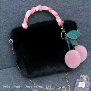 09Plush Bag Cherry Handbag Ladies Fashion Trend Crossbody Bag Shoulder Bag Cute Wholesale thumbnail-2