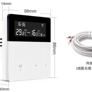 WiFi Electric Floor Heating Temperature Controller Graffiti APP Water Floor Heating Temperature Controller Gas thumbnail-1