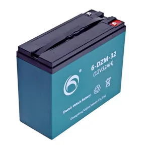 for Electric Vehicles 6-DZM-32 12V 32AH Rechargeable High Quality E-bike Battery thumbnail-1