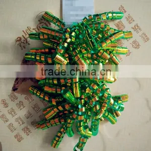 Apple Green Iridescent Wrapping Ribbon Curly Bow for Holiday Decoration/Halloween and Easter Decorations thumbnail-1