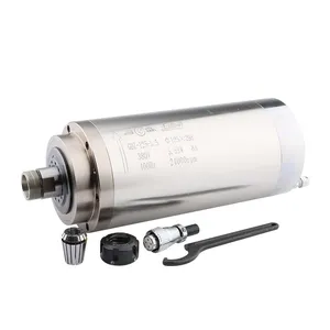 CNC Spindle Motor 5.5kw ER25 Water Cooling Spindle 220V 380V 100mm Diameter For CNC Router Woodworking Engraving Machine thumbnail-2