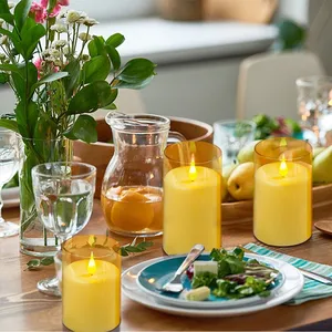 Acrylic Candles Set Waterproof Art Candles for Home Outdoor Low Price Decor LED Candles thumbnail-3