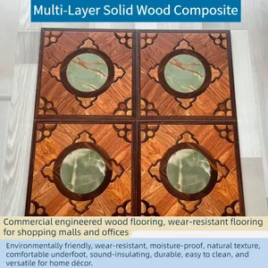 Environmentally Friendly E0 Grade Solid Wood Composite Flooring, Household Silent and Waterproof Flooring thumbnail-1