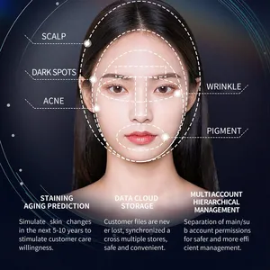 Latest Ai 3D Facial Scanner Skin Analysis Hair & Scalp Analyzer Salon Equipment Factory Price thumbnail-5